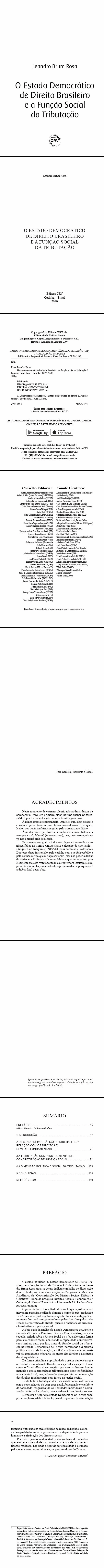 O ESTADO DEMOCRÁTICO DE DIREITO BRASILEIRO E A FUNÇÃO SOCIAL DA TRIBUTAÇÃO